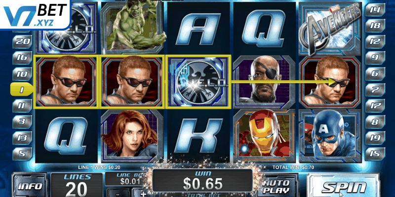 Nổ Hũ Siêu Anh Hùng - Slot Game Siêu Hấp Dẫn Tại V7Bet 2 Chế độ Free Spin siêu tốc