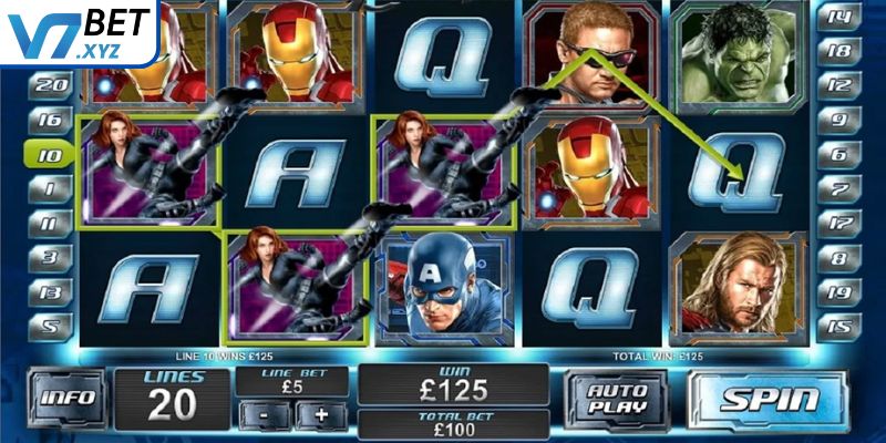 Nổ Hũ Siêu Anh Hùng - Slot Game Siêu Hấp Dẫn Tại V7Bet 3 Dùng Hero Power đúng lúc